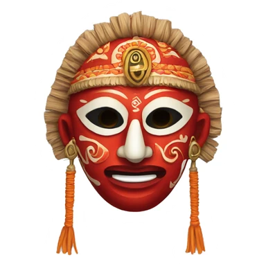 guligan theyyam mask sticker