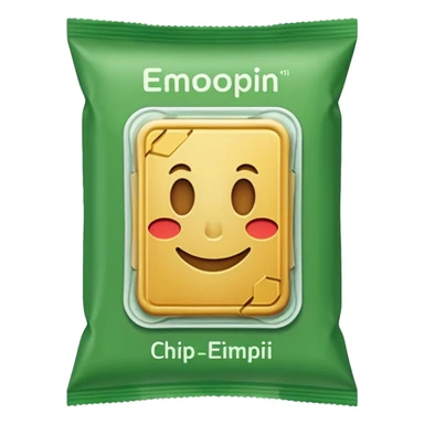 green pacaged chip without writing sticker