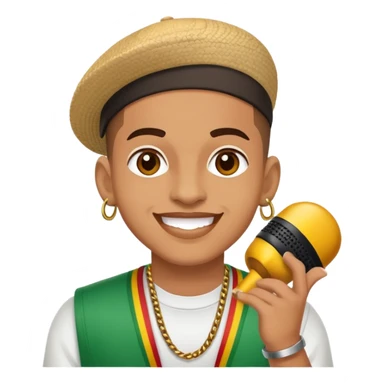 Happy Reggaeton Music Singer sticker