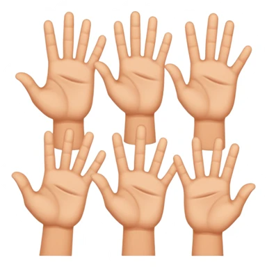 Six seven meme hands  sticker