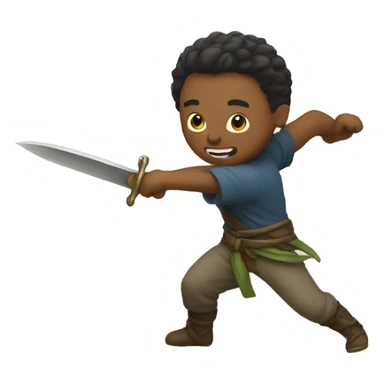 throwing a dagger sticker