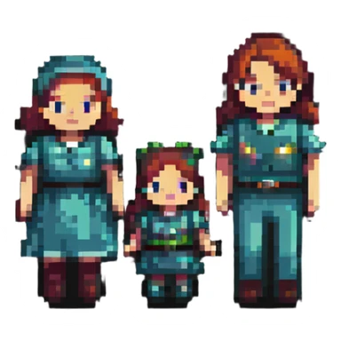 family of four sticker