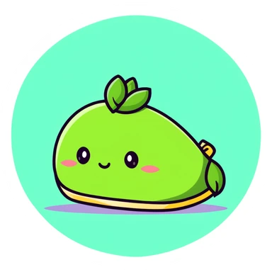 pistachio with a gold chain and stylish shoes, sticker style sticker