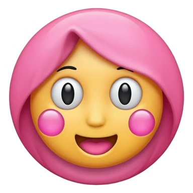 Pink circle emoji sticker