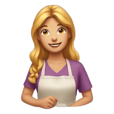 Pretty Girl baking sticker
