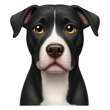 black pitbull labrador mix sticker