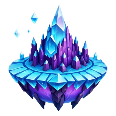 crystal mars planet, surface covered in glowing crystals  sticker