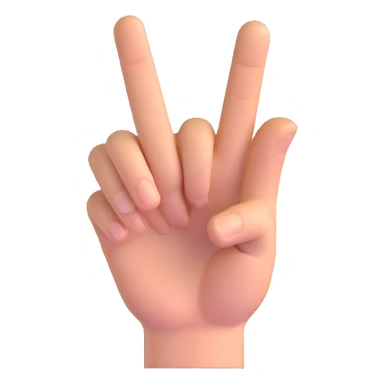 middle finger hand gesture sticker