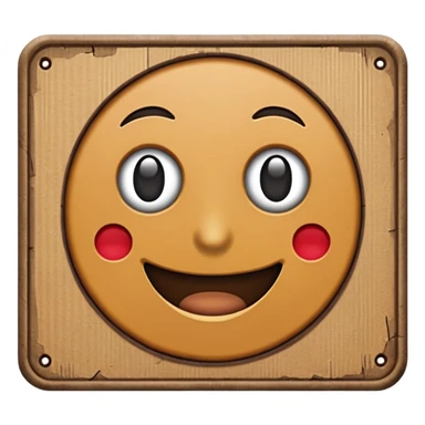 cardboard sign sticker