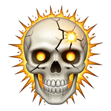 Patlayan kuru kafa emojisi sticker