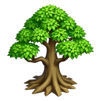 StarCraft-inspired, isometric view rugged small tree sticker