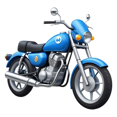 moto azul sticker