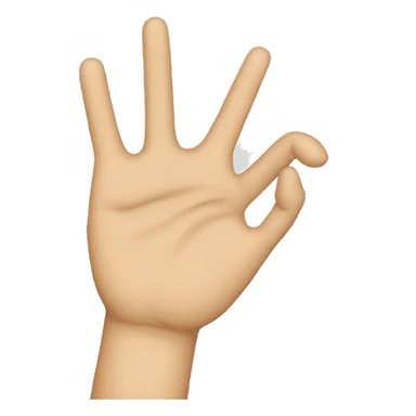mano señalando sticker