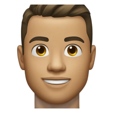 Christiano Ronaldo fair skin sticker