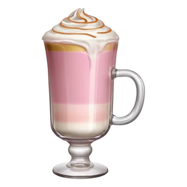Pink latte macchiato  sticker