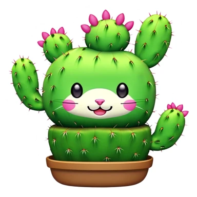 toki doki cactus kitty sticker