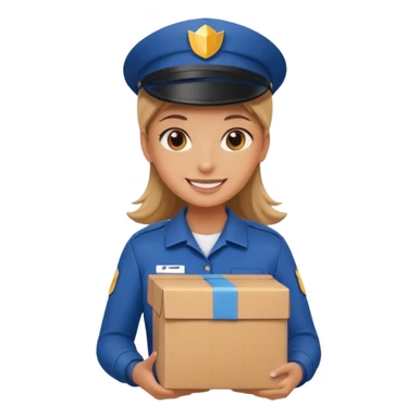 delivery girl sticker