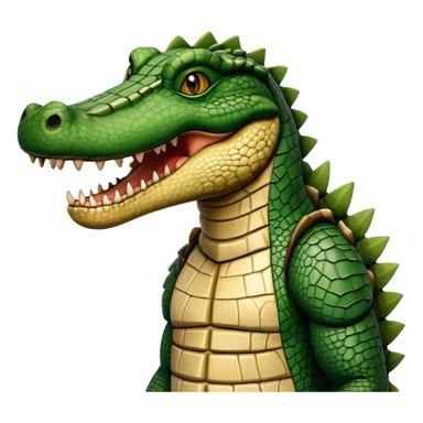 Medieval crocohuman merged with moutiger not portrait sticker