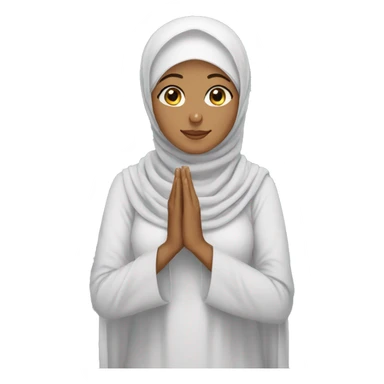 Hijabi woman who pray  sticker