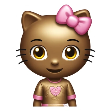 Hello kitty bronce sticker