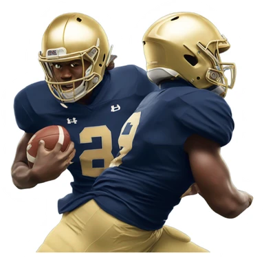 Notre Dame football sticker