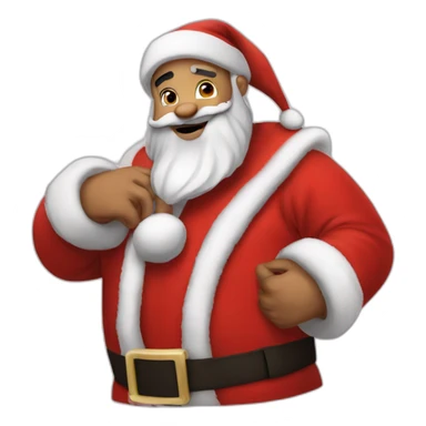 drake as santa claus sticker