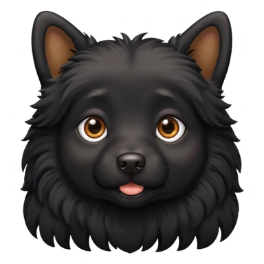 Perrita negrita cute sticker