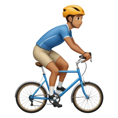 person riding bicycle sticker