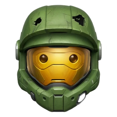 Full-face helmet master chief sticker
