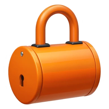 2-Day Orange Lock sticker