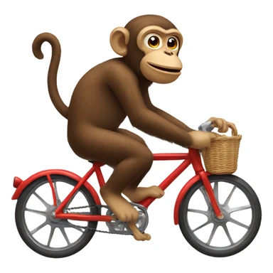 Monkey on a bike  sticker