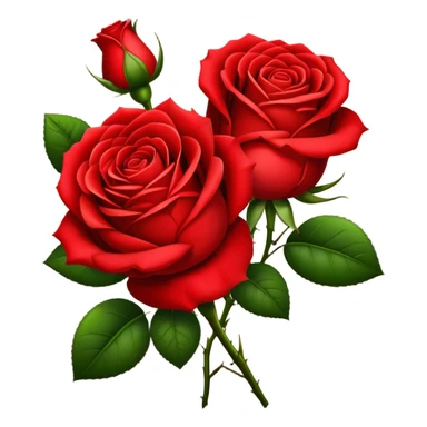 Red roses sticker