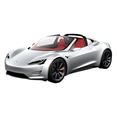 Tesla Roadster - Tesla (Model Year: 2020) (Iconic colour: Silver) sticker