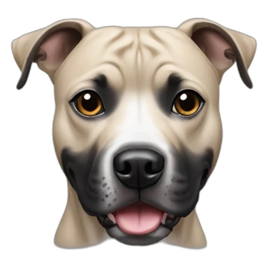 black staffordshire terrier sticker
