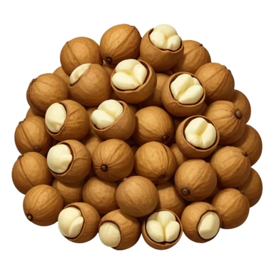 pile of macadamia nuts sticker