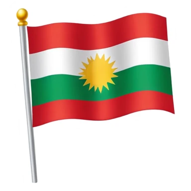 Kurdistanflagg sticker