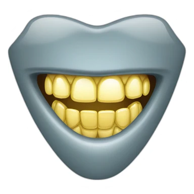 Diamond teeth grillz sticker