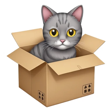 schrodinger's cat in cardboard box dead state sticker