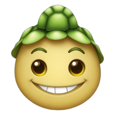 Una tortuga sonriente  sticker
