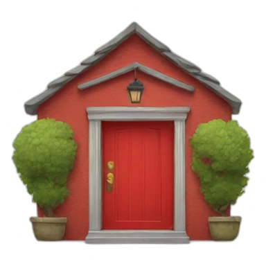 Red door sticker