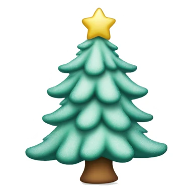 Frosted Christmas tree sticker