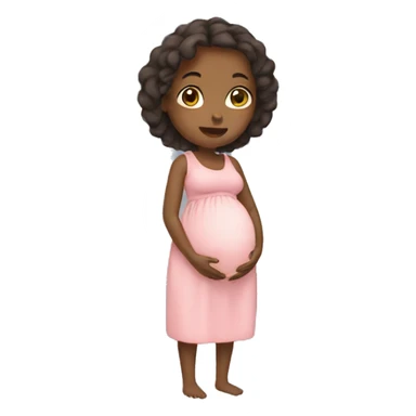 Pregnant girl sticker