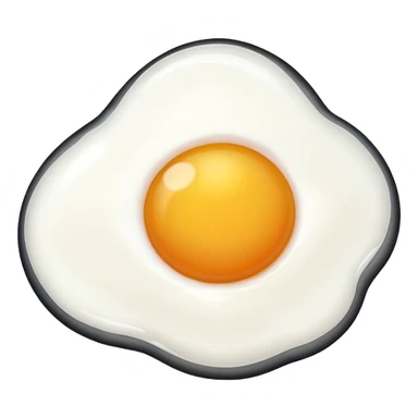 fried egg white only sticker