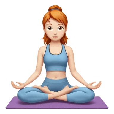 Gingerhead girl yoga  sticker