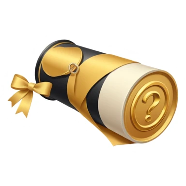 white diploma sticker