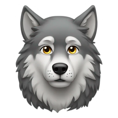 lonely wolf sad sticker