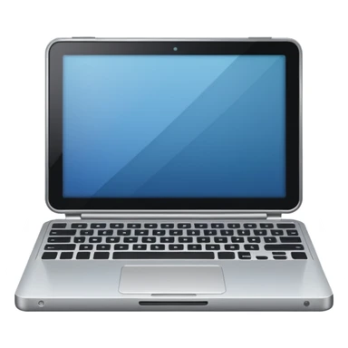 open notebook computer showing brackets {} sticker