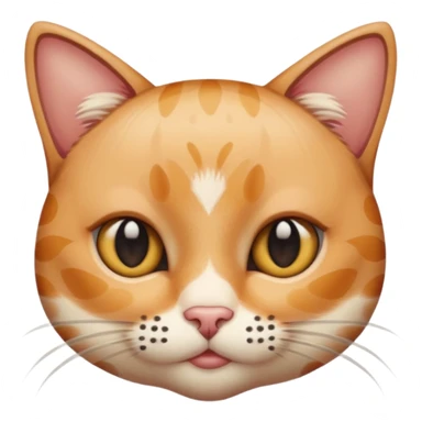 polka dots human body and cat face sticker