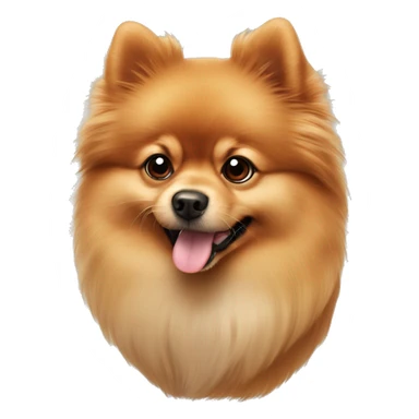 Pomeranian shpitz red cute fluffy  sticker