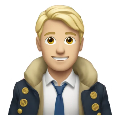 Blonde guy with British flag  sticker